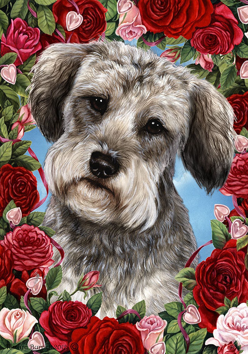 Dog Breed Valentines Day Garden Flags