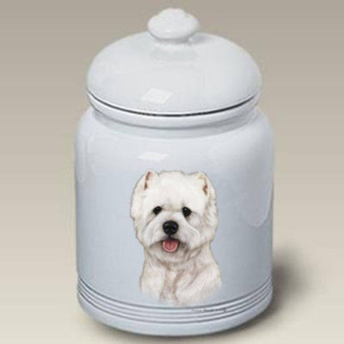 West Highland Terrier Porcelain Treat Jar Etsy