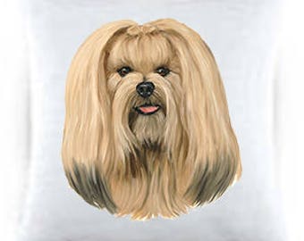 Lhaso Apso Satin Throw Pillows