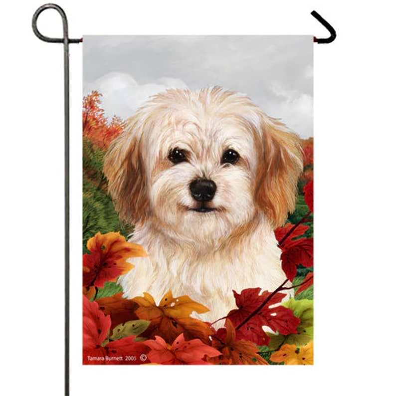 Dog Breed Fall Leaves Garden Flags Etsy