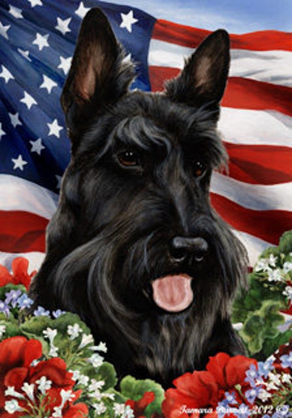 Scottish Terrier Garden Flags Etsy