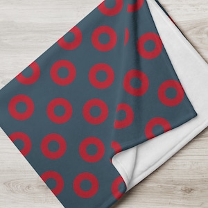 Phish Throw Blanket Classic Fishman Dress Donut Pattern