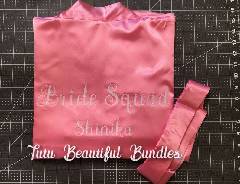 Bridal PartyBridesmaidMaid-of-HonorBride Personalized Robes