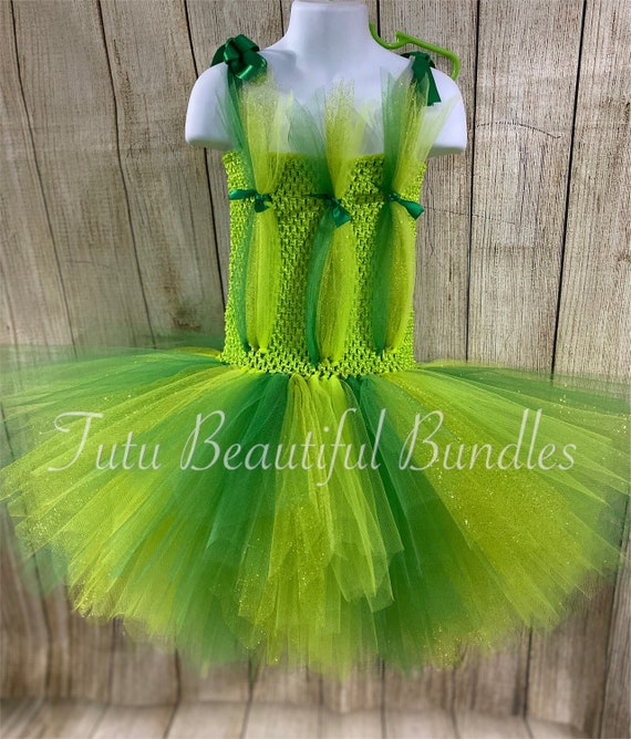 Tinkerbell Inspired Tutu Dress Fairy Tutu Dress Tinkerbell
