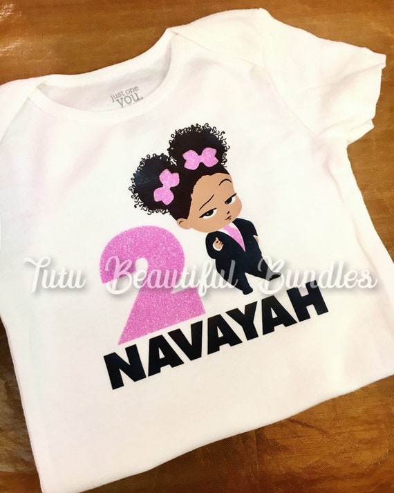 african american boss baby birthday shirts