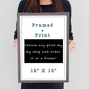 Frame for print, poser in a frame, frame upgrade, 12x18 print