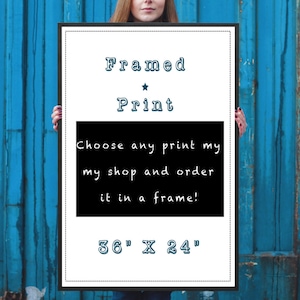 Framed print, framed poster, frame upgrade, 36 x 24 print