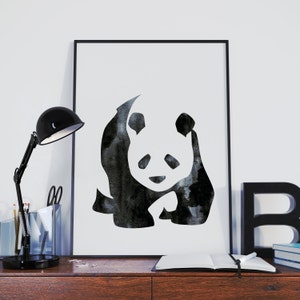 Watercolor Panda, Watercolor Animal Print, Panda Print - Etsy