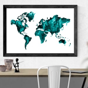 Carte de voyage, carte aquarelle, Art de voyage,