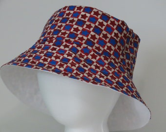 Fun, colorful reversible Bucket Hats for the whole family!  Sun hat, summer hat, beach hat