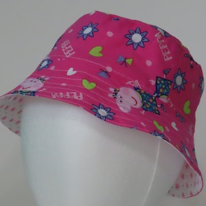 ¡Divertidos y coloridos sombreros de pescador reversibles para toda la familia! Peppa pig, sombrero para el sol, sombrero de verano, sombrero de playa