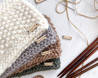 PANNBAND MERINO // Merinoull // Handstickat // Mjukt & Varmt // Stickat Pannband // Alla storlekar