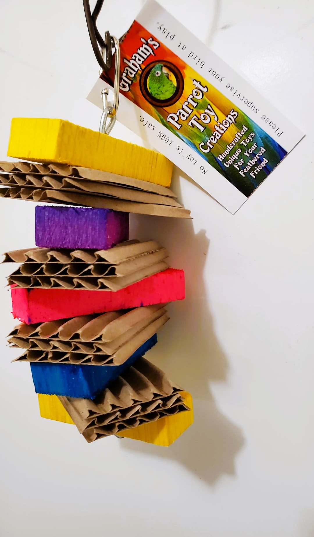Grahams parrot toy shop creations