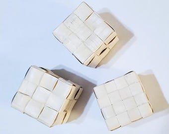 2 inch Palm Leaf Cubes, Bird Toy 3 per set