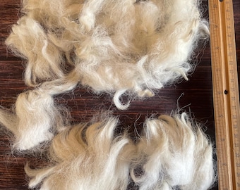 Alpaca Fleece Seconds, Skirted Huacaya Fiber for Felting