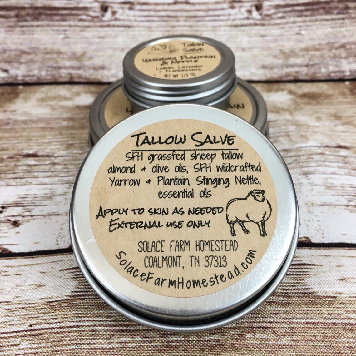 Herbal Infused Tallow Salve GrassFed Sheep Tallow Infused Etsy