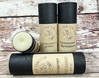 All-Natural Deodorant, Carnivore Animal-Based Ingredients, Clay-Based Baking Soda-Free Talc-Free Aluminum-Free Deodorant with Essential Oils