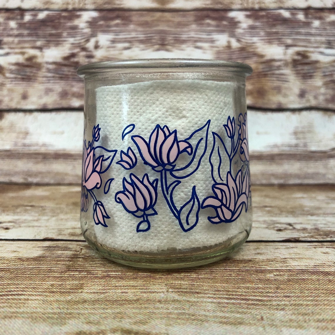 Tallow Beeswax Candle 5 Oz Wooden Wick Candle With Etsy