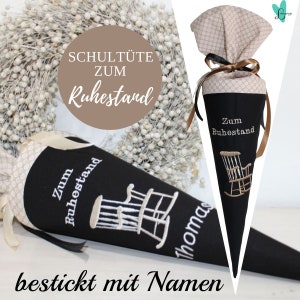 Geschenk zur Rente - kleine Schultüte zum Renteneintritt