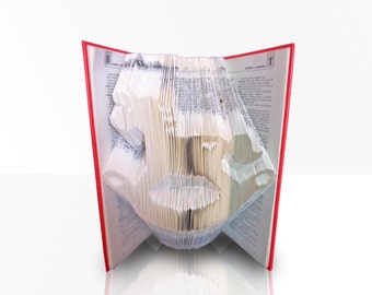congratulations book folding pattern template bookami cut etsy