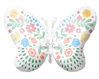 34" Jumbo Butterfly Balloon, Girls Birthday Party Balloon Decorations, Kids Party Balloon Backdrop Decorations, Girl Baby Shower Flower