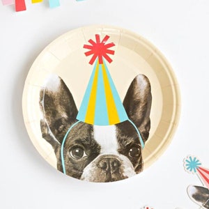 French bulldog 2025 paper plates