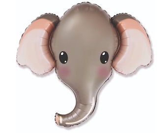 39" Elephant Balloon, Safari Party Animal Balloon, Baby Shower Decorations, Zoo Party Décor, Jungle Party Animal