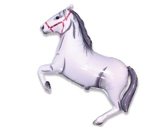 Palloncino a forma di cavallo da 42 pollici, palloncino a forma di animale da fattoria, decorazioni per feste di compleanno, decorazioni per feste di compleanno a forma di animale da fattoria, festa da cowboy, decorazioni per feste da cowgirl