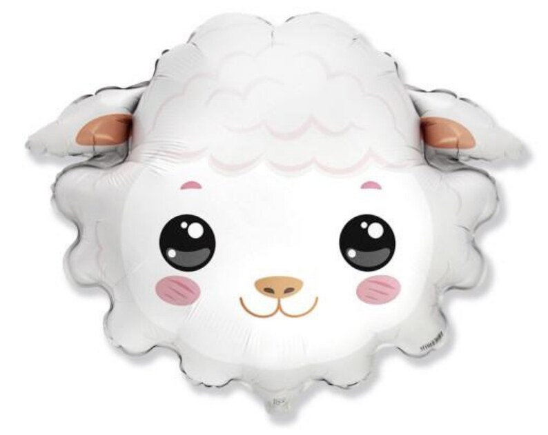 30 Lamb Balloon Farm Animal Balloon Sheep Balloon Baby Shower Decorations Gender Neutral Baby Shower Decorations