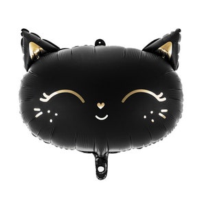 19" Cat Foil Balloon, Giant Black Cat Animal Balloons Birthday Party Décor