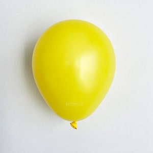 Lemon Yellow Party Balloon, Latex Balloons for Birthday Party,