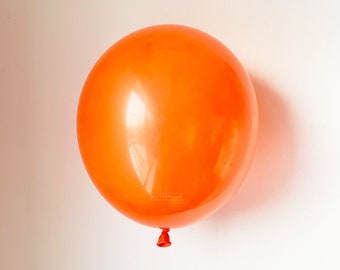 Mandarin Orange Latex Balloon, Halloween Party Decor, Birthday Balloons