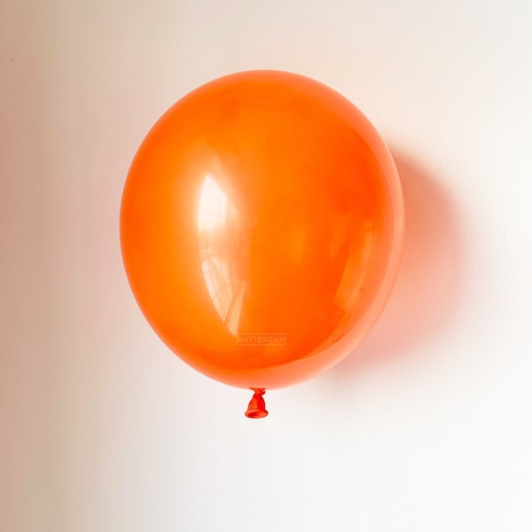 Mandarin Orange Latex Balloon, Halloween Party Decor, Birthday Balloons