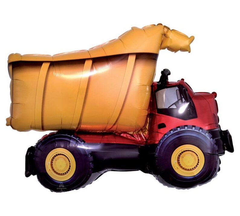 32 Dump Truck Balloon Construction Birthday Party Decorations Boys Birthday Party Dcor Digger Dumper Balloon Dcor