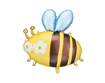 55cm Bumble Bee Luftballon, Biene, Kindergeburtstagsdeko, Gender Neutral Dekoration, Partybedarf, Sommer-Geburtstagsparty, Geschenk zum Muttertag