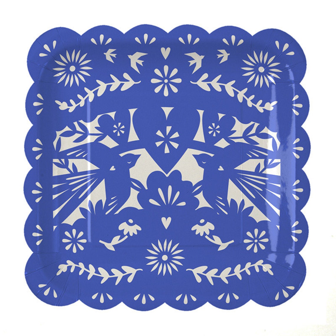 Floral Paper Plates Baby Shower Birthday Party Disposable Etsy