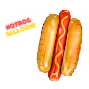 Globo gigante de perrito caliente: decoración para barbacoa de verano