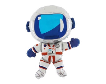 36" Jumbo Astronaut Balloon, Giant Space Balloon, Space Party Theme Boys Birthday Party Balloon, Outer Space Party Supplies