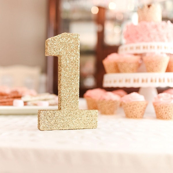 Golden Glam Number 1 Photo Prop, Free Standing 1st Birthday Children Photo Prop, Kids Ono Photoshoot Prop, 1 Years Old Cake Smash Party Prop