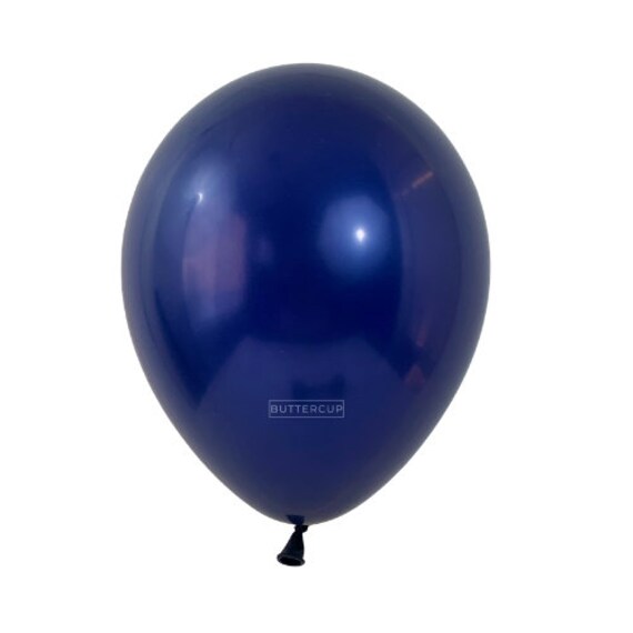 Ballons anniversaire en latex de couleur bleu foncé - fêtes de garçons