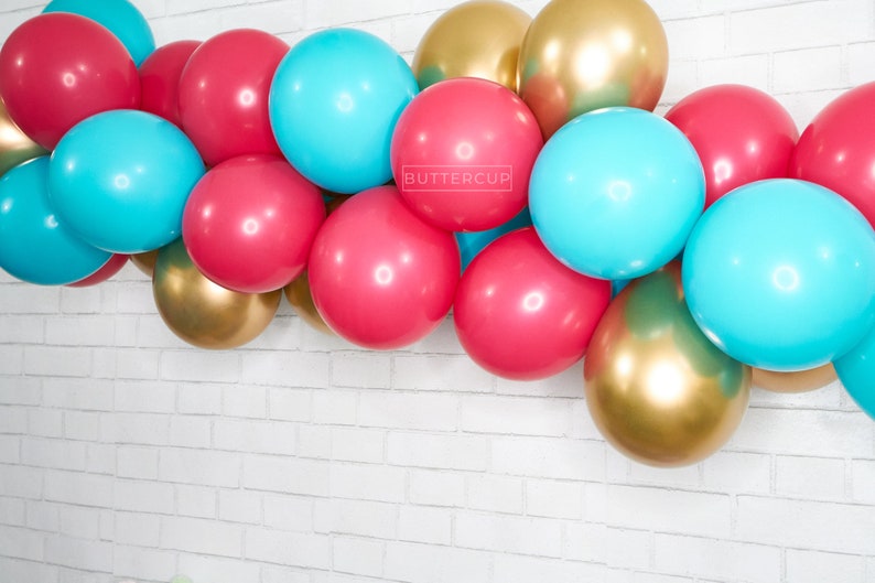 Pink & Blue Balloon Garland Banner Arch Balloon Garland Kit Etsy