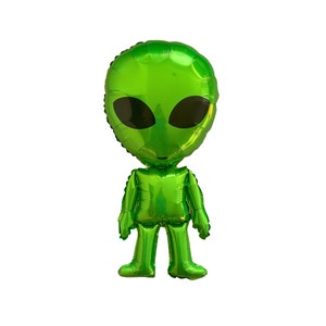 Palloncino alieno verde per compleanno bambini, decorazioni per feste spaziali, palloncino in foil UFO, decorazioni a tema galassia, accessorio per feste di fantascienza, articoli per feste per bambini
