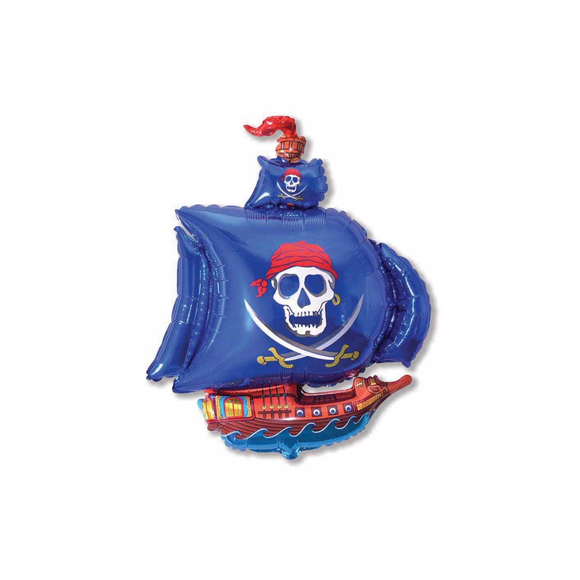 36 Blue Pirate Ship Balloon Pirate Birthday Party Kids Party Decorations
