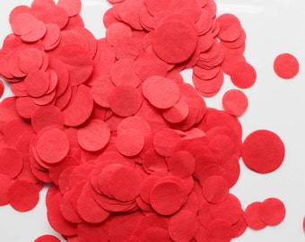 Red Biodegradable Paper Confetti, Baby Shower Decorations, Wedding Confetti Balloons, Paper Table Confetti