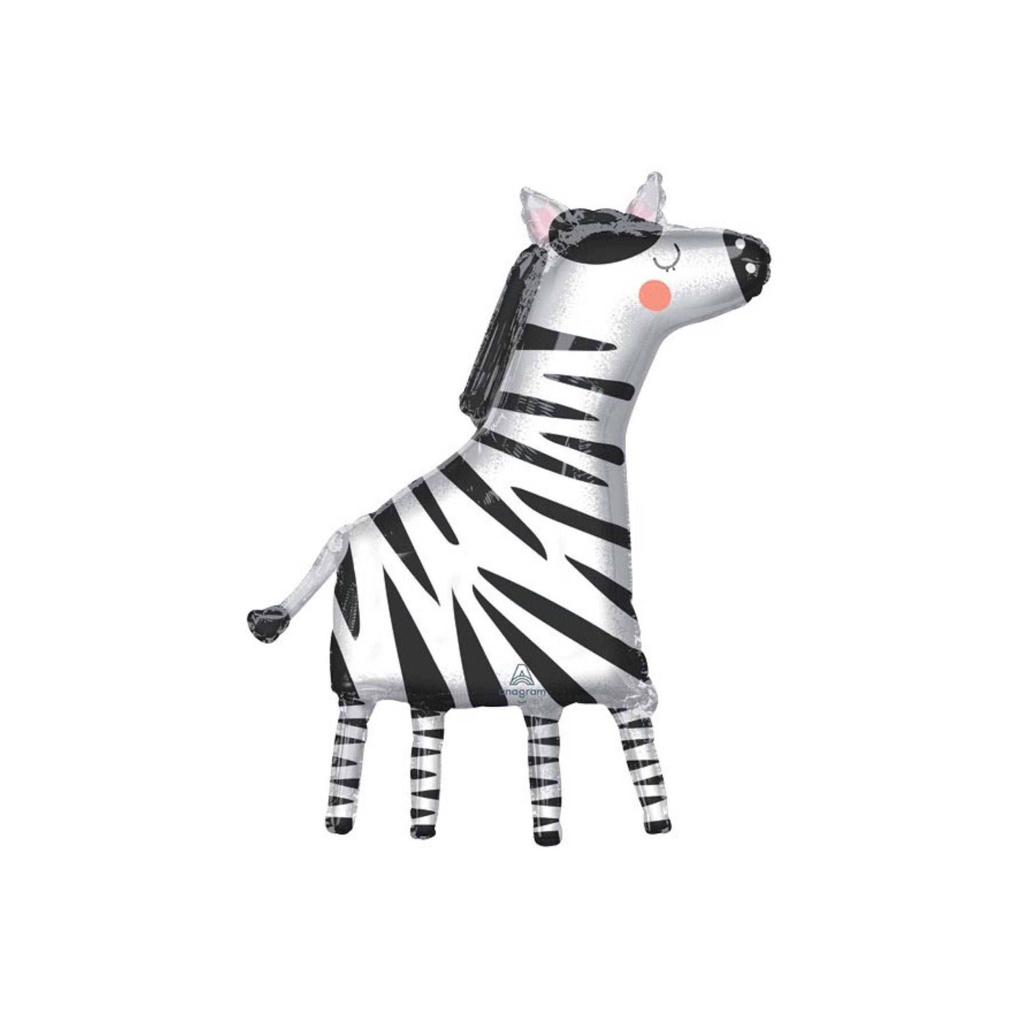36 Jumbo Zebra Balloon Safari Animal Party Decorations Jungle Animal Theme Birthday Balloon