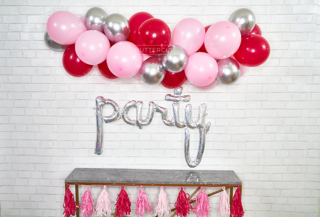 Engagement Party Balloon Garland Customized Balloon Banner Etsy