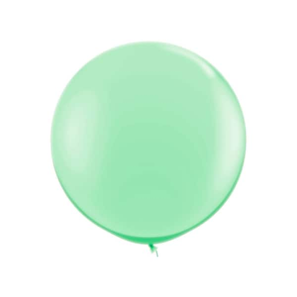 Jumbo Mint Green Circle Balloon, Wintergreen Round Balloon, Neutral Baby Shower Party Decorations