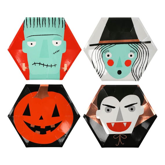 halloween paper plates