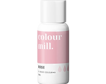 Colour Mill Rose Oil Based Food Colouring 20ml, Liquid Colors Food Dye Baking Supplies
