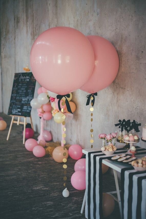 Jumbo Balloon Pink Balloon Giant Balloon Baby Shower Etsy
